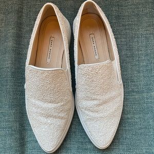 Zara shiny pointed plimsolls